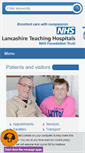 Mobile Screenshot of lancsteachinghospitals.nhs.uk