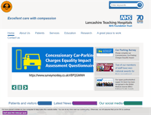 Tablet Screenshot of lancsteachinghospitals.nhs.uk